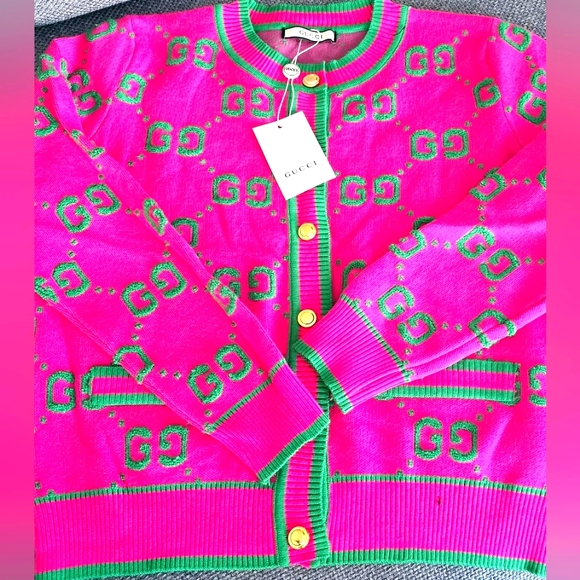 COPY - GG. DELUXE knit sweater letters but not gucci, so alike, sz S-M - Picture 4 of 4